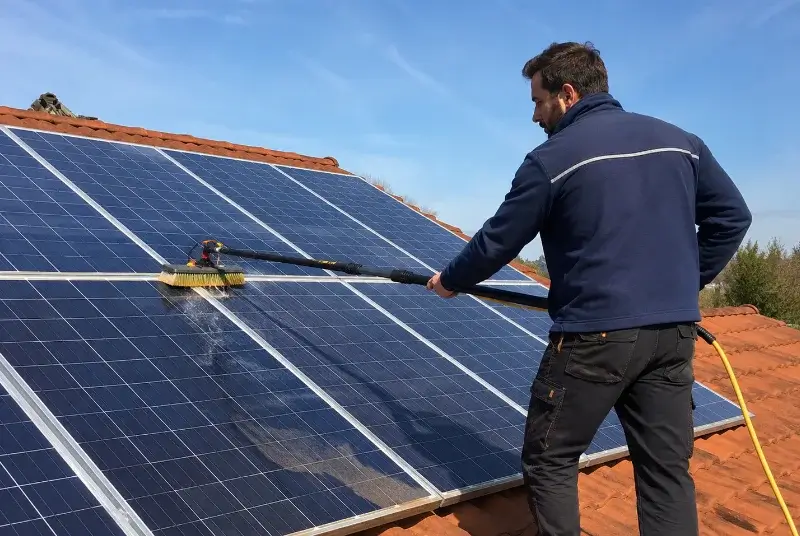 Nettoyage et entretien de panneaux solaires à Gondecourt